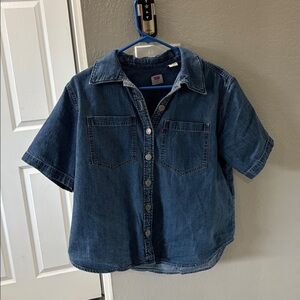 Levi's Blue Denim Button-Up Shirt